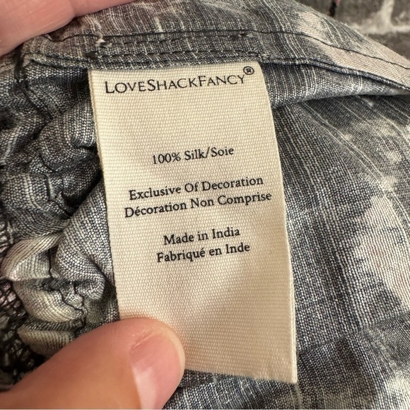 LOVESHACKFANCY puff sleeve smocked floral mini dress black pink floral - Picture 11 of 13